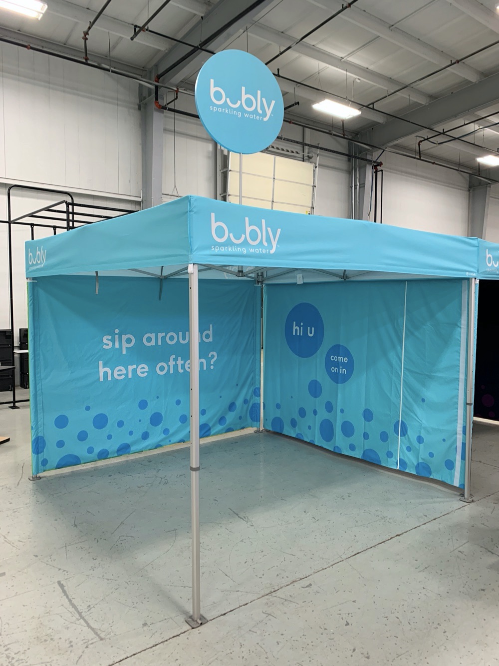 cube style custom canopy tent